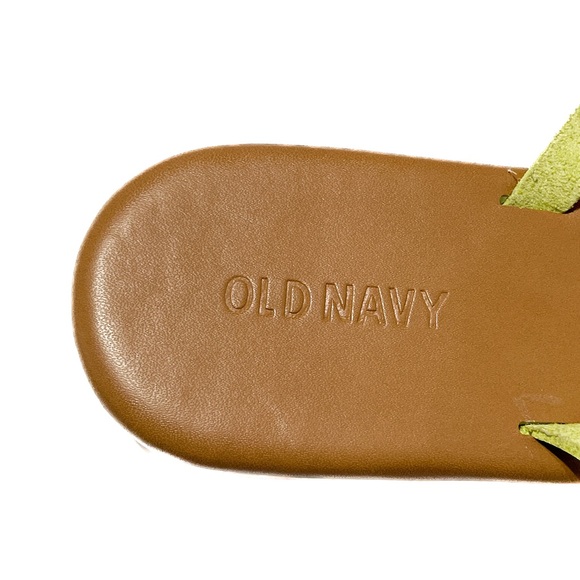 Old Navy Crisscross Strap Toe Loop Lime Green Flip Flop Slip On Sandal Women’s 8 - Picture 8 of 9